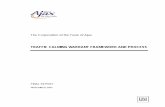 TRAFFIC CALMING WARRANT FRAMEWORK AND PROCESS  · PDF fileTRAFFIC CALMING WARRANT FRAMEWORK AND PROCESS FINAL REPORT ... Implementation ... Traffic Calming Best Practices Report