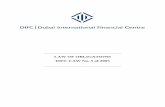 LAW OF OBLIGATIONS DIFC LAW No. 5 of 2005 · PDF fileLAW OF OBLIGATIONS DIFC LAW No. 5 of 2005 ... Duty Of Confidentiality Of A Banking Business ... This Law may be cited as "The Law