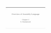 Overview of Assembly Language - Carleton Universityservice.scs.carleton.ca/sivarama/asm_book_web/Instructor_copies/ch... · • In assembly language, ... To declare and initialize