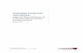 Australian Consumer Law Review - Legal Aid NSW · PDF fileAustralian Consumer Law Review ... Other consumer rights (lay-by agreements, proof of transaction, itemised bill, ... (3.3.1).....