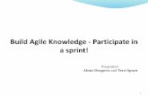 Build Agile Knowledge - Participate in a sprint!c-spin.net/2012/Agile_Overview_Presentation.pdf · Build Agile Knowledge - Participate in a sprint! [Review] 1 Presenters: Almir Drugovic