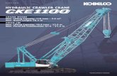 HYDRAULIC CRAWLER CRANE - KOBELCO CRANES sensitive engine control. Red switch on the boom lever grip allows easy inching control for hoist, boom hoist, and travel. The operator can