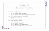 Chapter 16 Recursive Functions - University of Calgarypages.cpsc.ucalgary.ca/.../Fall00/CPSC231/Slides/16-Recursion.pdf · Christian Jacob Chapter Overview Chapter 16 Recursive Functions