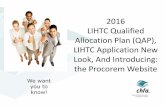 2016 LIHTC Qualified Allocation Plan (QAP ... - chfa home · PDF file2016 LIHTC Qualified Allocation Plan (QAP), LIHTC Application New Look, And Introducing: ... Mike Pacheco (303)