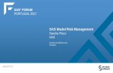 Sandra Pisco SASsas.com Presales SAS ... Documents Model Stakeholders: owner, developer, validator, MRM oversight, senior managers, internal audit, regulator