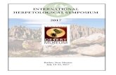 INTERNATIONAL HERPETOLOGICAL SYMPOSIUM · PDF fileA huge thank you to our host for this year’s International Herpetological Symposium - The Chiricahua Desert Museum! The Chiricahua