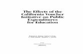 The Effects of the California Voucher Initiative on Public ... · PDF fileTitle: The Effects of the California Voucher Initiative on Public Expenditures for Education Author: Michael