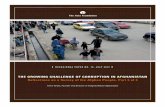 THE GROWING CHALLENGE OF CORRUPTION IN AFGHANISTAN · PDF fileTHE GROWING CHALLENGE OF CORRUPTION IN AFGHANISTAN ... nearly 60 years of experience in ... The Growing Challenge of Corruption