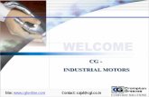 Site: Contact: sajal@cgl.co · PDF fileBrake motors. 63 - 225; 0.18 - 45 kW. ... 3phase sq cage induction motors ... Fully computerized Test Plan for Testing of motors as per IEEE-112