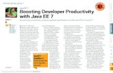 Boosting Developer Productivity with Java EE - ON24vsstatic.lvl3.on24.com/event/13/94/59/1/rt/1/resources/java...ORACLE.COM/JAVAMAGAZINE ///// MAY/JUNE 2013 JAVA TECH 63 COMMUNITY