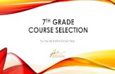 7TH GRADE COURSE SELECTION 6th to...PREAP PROGRAM INFORMATION The PreAP Course Commitment form is included on the back of the course selection sheet. •Students may exit a PreAP course