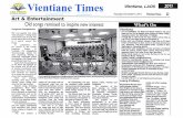 Vientianes Times - 03 novembre 2011 - Tournée au Laos avec ... · PDF fileof musical instruments from Laos and France. Artists from both c.aatrics arc teaming up to merge the two