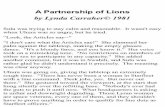 A Partnership of Lions by Lynda Carraher© 1981 Partnership of...A Partnership of Lions by Lynda Carraher© 1981 ... reputation on Kirk’s capacity for objectivity. ... Enough was