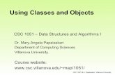 Using Classes and Objects - Villanova Universitymap/1051/f12/03classesandobjects.pdfUsing Classes and Objects Today Creating Objects The String Class The Random and Math Classes The