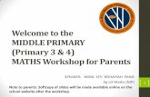 Welcome to the MIDDLE PRIMARY (Primary 3 & 4) …wellingtonpri.moe.edu.sg/qql/slot/u507/parents/170415...Welcome to the MIDDLE PRIMARY (Primary 3 & 4) MATHS Workshop for Parents SPEAKER: