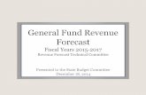 General Fund Revenue Forecast - IN. · PDF fileTotal General Fund Revenue Forecast ... e tle Fiscal Year ... Slide 1 Author: Karen Firestone Created Date: