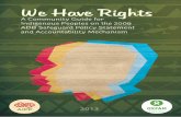 We Have Rights - Forest Peoples Programme have rights: a community guide for indigenous peoples on the 2009 adb safeguard policy statement and accountability mechanism ... lafarge