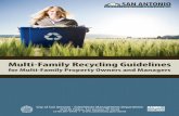 Multi‑Family Recycling Guidelines - San Antonio · PDF fileMulti‑Family Recycling Guidelines for Multi‑Family Property Owners and Managers City of San Antonio - Solid Waste Management