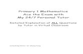 Primary 1 Mathematics Ace the Exam with My 24/7 Personal …orlesson.com/orbook/Outreach-P1-Math.pdf ·  · 2009-11-08Primary 1 Mathematics Ace the Exam with ... Semestral Assessment