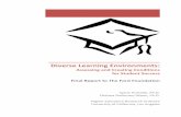 Diverse Learning Environments - HERI · PDF fileDiverse Learning Environments: ... practices, and outcomes associated with a diverse learning environment as a result of this collaborative