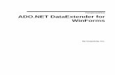 ComponentOne ADO.NET DataExtender for · PDF file6 C1DataViewSet can represent data from the following types of data sources: Typed ADO.NET DataSet Untyped ADO.NET DataSet Connection