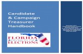 Candidate & Campaign Treasurer  · PDF fileCandidate & Campaign Treasurer Handbook. ... Making False Representation of Military Service ... Language Other Than English