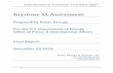 Keystone XL Assessment Keystone XL Project and Status..... 9 2.2 Department of Energy Study Request ..... 10 ... EnSys Keystone XL Assessment - Final Report Dec 23rd 2010 3 Figure