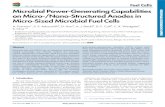 DOI: 10.1002/fuce.201400041 MicrobialPower ... · PDF fileonMicro-/Nano-StructuredAnodesin Micro-SizedMicrobialFuelCells ... three dimensional anode structures (CNT, CNF, ... 2 composite