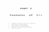 Chapter 2courseweb.stthomas.edu/tpsturm/private/notes/cplusplus/... · Web viewPART 2 Features of C++ Compiler options and error checking Constants and variables Data types and operations