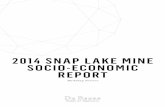 2014 SNAP LAKE MINE SOCIO-ECONOMIC REPORT - · PDF file2014 Snap Lake Socio-Economic Report 2 OUR COMPANY OUR COMPANY Report to Society 2014 2 De Beers was established in 1888 and