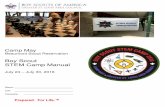 STEM Boy Scout Summer Camp Manual 2016 - · PDF fileSTEM Camp Manual July 24 – July 30, 2016 Name: ... All adult leaders must bring proof of current Youth Protection Training. Adults