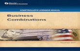 Business Combinations - OCC: Home Page · PDF fileComptroller’s Handbook. ... business combination in helping to meet the credit needs of the relevant ... Comptroller’s Licensing
