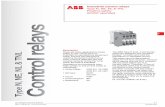 Industrial control relays Type N, NE, NL & TNL · PDF fileIndustrial control relays Type N, NE, NL & TNL ... ABB ABB ABB ABB ... VM5-1 RV5 RC5-1 Surge suppressor VM5-1 VE5-1