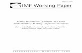 Public Investment, Growth, and Debt Sustainability ... · PDF filePublic Investment, Growth and Debt Sustainability: ... (iii) the fiscal policy reactions necessary to ensure debt