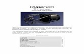 · PDF fileHyperion 16” f/7.3 Astrograph Operating Instructions Thank you for purchasing a Hyperion telescope. You now own the most state-of-the-art astrograph available