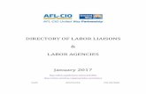 DIRECTORY OF LABOR LIAISONS LABOR AGENCIES January  · PDF fileDIRECTORY OF LABOR LIAISONS & LABOR AGENCIES January 2017 ... Kelly Temple (TNG-CWA) ... SAN DIEGO and IMPERIAL