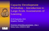 Capacity Development Workshop Introduction to Large …bangkok.unesco.org/sites/default/files/assets/themes/education... · Capacity Development Workshop – Introduction to Large-Scale