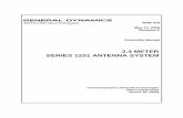 2.4 METER SERIES 1251 ANTENNA SYSTEM - … May 13, 2009 Revision F Assembly Manual 2.4 METER SERIES 1251 ANTENNA SYSTEM General Dynamics SATCOM Technologies 1500 Prodelin Drive Newton