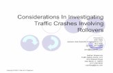 Considerations In Investigating Traffic Crashes Involving ... · PDF fileConsiderations In Investigating Traffic Crashes Involving ... zIn civil cases, ... Considerations In Investigating