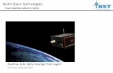 Berlin Space Technologies - German Canadian · PDF fileWhat we offer: Subsystems and Services Berlin Space Technologies Micro Satellite Components Berlin Space Technologies is an experienced