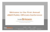 Welcome to the First Annual vB&R Public Officials · PDF file• Determine strategy for employment references ... – Suspension Demotion or Termination requires charges filed ...