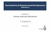 Aeroelasticity & Experimental · PDF fileAeroelasticity & Experimental Aerodynamics ... Phased lift coefficients 3. Inertia and drag coefficients 32 y(t) ... Oscillating cylinder :