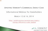 Informational Webinar for Stakeholders M 12 & 14, 2014publicservice.vermont.gov/sites/dps/files/documents/Energy... · Informational Webinar for Stakeholders . M. ... Balance any