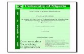 University of Nigeria Study of the Use of Advertising... · UNIVERSITY OF NIGERIA ... NWODO ANTHONY IKECHUKWU PG/MBA/98/20966 PROJECT REPORT ... articula:ly the MBA, marketing class,