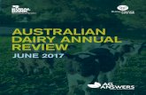 AUSTRALIAN DAIRY ANNUAL REVIEW - Rural Finance · PDF fileThis report presents information about current national and international production, seasonal conditions, prices, demand