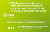Relating beef production at farm level to human health ... · PDF filefarm level to human health aspects, ... welfare and product quality for the consumer . ... Relating beef production