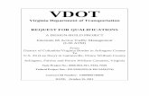 Request For Proposal - Virginia Department of · PDF filebe invited to submit proposals in response to VDOT’s Request for ... Project shall be completed using ... Railway and development
