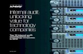 Internal audit: unlocking value for technology companies · PDF fileKPMG LLP’s (KPMG) selection of consideration areas is based on ... evaluate cybersecurity risks, ... Internal