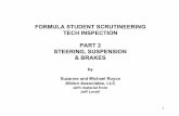 FORMULA STUDENT SCRUTINEERING TECH … STUDENT SCRUTINEERING TECH INSPECTION PART 2 ... Bolted joint in primary ... All spherical rod ends on the steering or suspension must be in