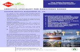 LOGISTICS SPECIALIST FOR DANGEROUS  · PDF fileLOGISTICS SPECIALIST FOR DANGEROUS GOODS ... Society through Corporate Social Responsibility Programs in ... Emergency Eye Wash,